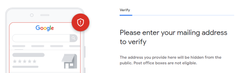 Google Business verification